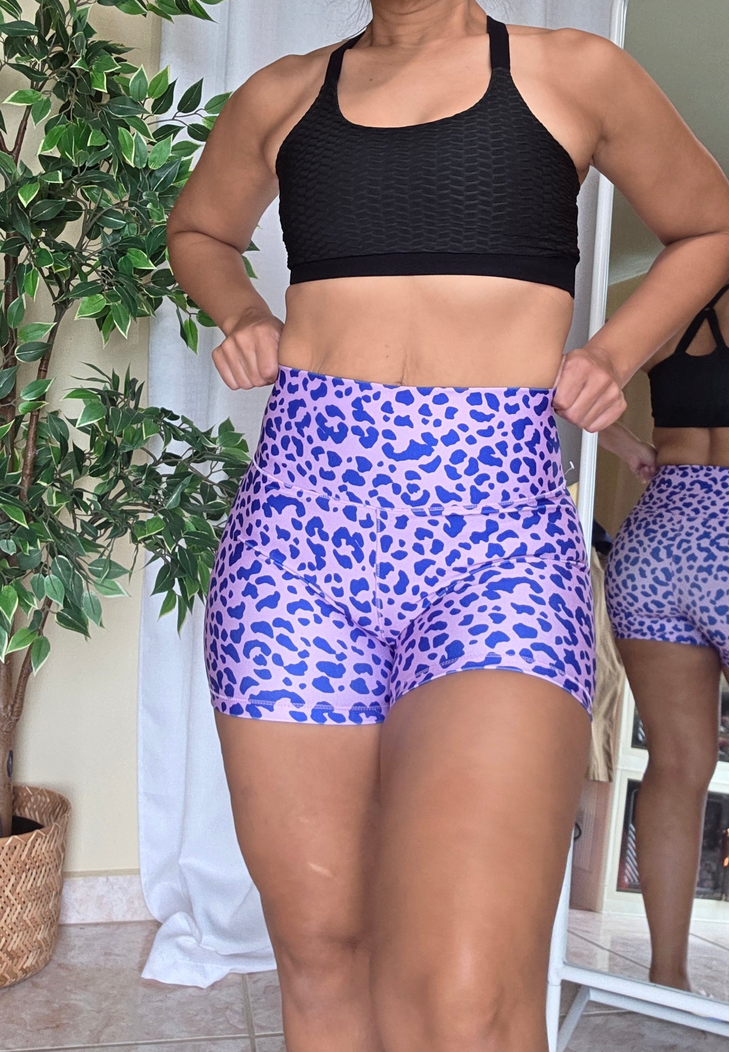 Leopardo Bloom" – Shorts Mini