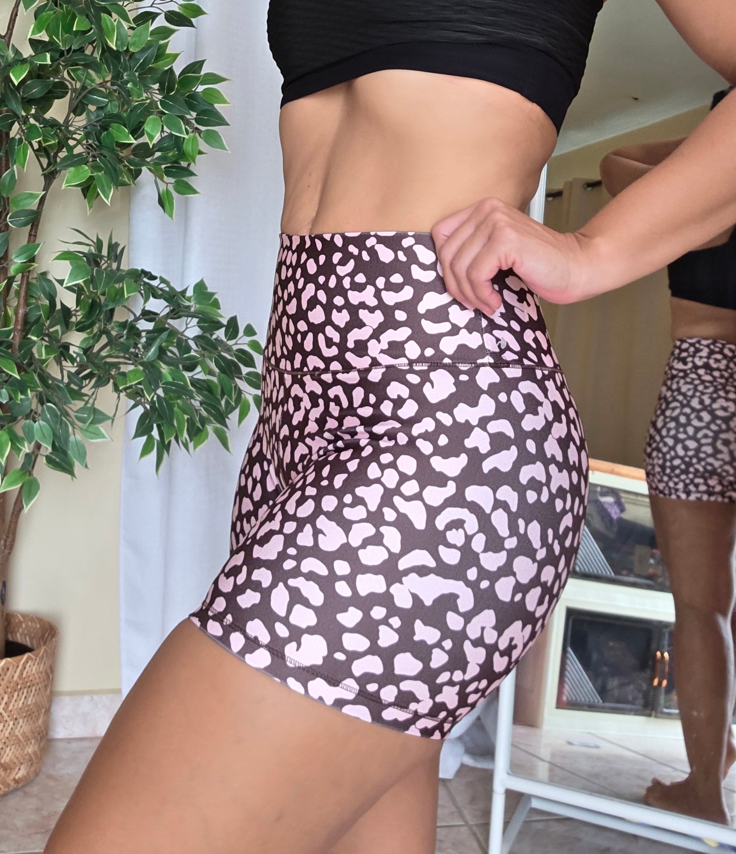 Leopardo Bloom" – Shorts Mini