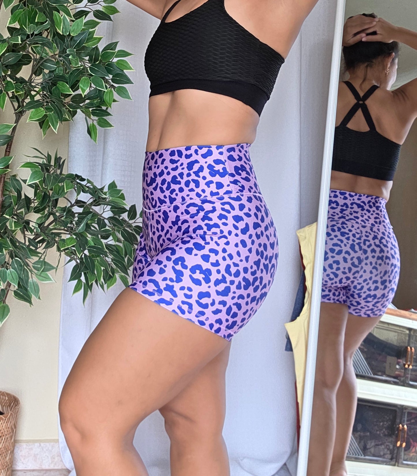 Leopardo Bloom" – Shorts Mini